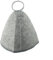 Verdickter Winter-Saunahut aus Wollfilz, Kopfschutz, tragbares Design, universelle Passform (grau (seitlich))