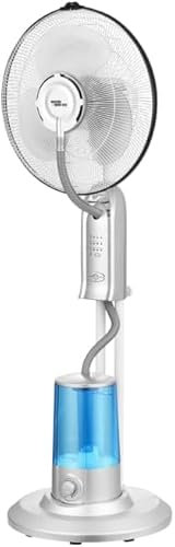 inferramenta VENTILATORE A PIANTANA NEBULIZZATORE CON TELECOMANDO E TIMER | 3 VELOCITA' DISPONIBILI | DIAMETRO PALE 40cm | SERBATOIO 3,2 LITRI