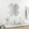 Sufrk Wandspiegel mit LED-Beleuchtung Quadratisch Glas Flurspiegel Full Length Mirror