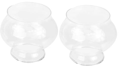 HONMEET Glasabdeckungen Für Petroleumlampen 2 Stück Lampenschirme Aus Glas Zubehör Für Öllampen Retro-öllampenabdeckungen Mit Schutzfunktion