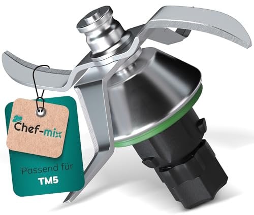 Chef-Mix Couteau TM5 Remplacement pour Couteau Thermоmix TM5 - Lame Thermоmix TM5 en inoxydable SUS420 - Couteau TM5 Thermоmix Accessoires Thermоmix Vorwerk Couteaux Thermоmix TM5 / Bimby Couteaux TM5