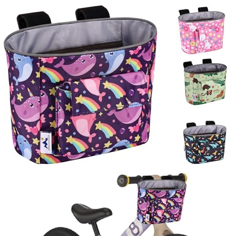 LOCAL LION Lenkertasche Fahrrad Kinder, Fahrradkorb Kinder Vorne, Fahrradtasche Kinder für Kinderfahrrad Laufrad Dreirad Roller Kinder
