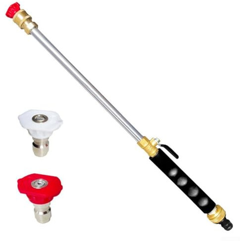 Hose Connector Compatible Power Washer Quick Set Up and Efficient Cleaning Performance (black)