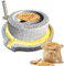 Mulino Pietra Mulino per Cereali,Macinino Manuale Pietra Fatto Mano,Mulino a Pietra Classico Piccolo Mulino a Pietra,Macinino Di Grano Classico,Con Supporto Legno