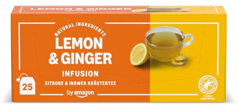 by Amazon Limone & Zenzero Infuso 25 Bustine