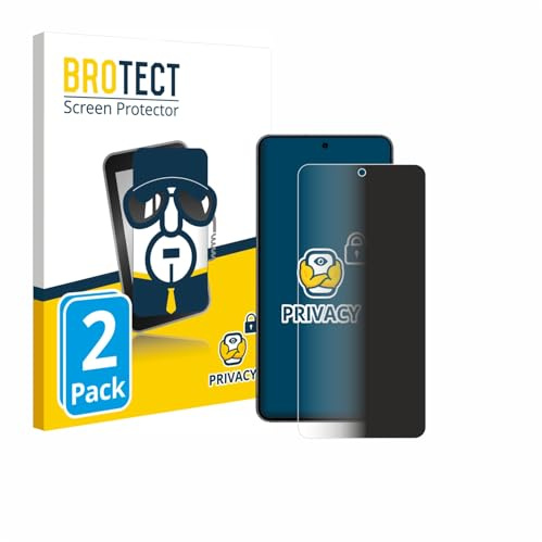 BROTECT Blickschutzfolie für Samsung Galaxy S25 Edge | 2 Stück Anti-Spy Displayschutz Made in Germany Smartphones und Handys Privacy Screen Protector Blaulichtfilter Klare Folie