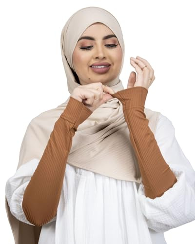 Lamis Hijab M-2 Manschette, camel, 2 Jahre