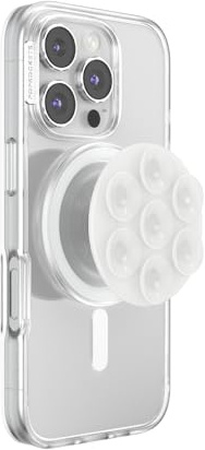 PopSockets PopGrip für MagSafe, magnetischer Handy-Griff und Ständer, austauschbare Oberseite, sicherer Halt für iPhone MagSafe-Hüllen, Ständer für freihändiges Betrachten, kabelloses Laden kompatibel