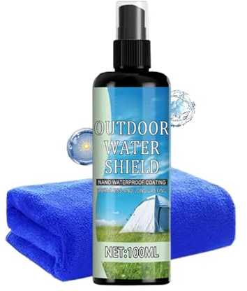 Jvjggag Imprägnierspray für Stoff im Freien – 100 ml Imprägnierlösung, robuster Wasserschutz, für , Nylon, Polyester, Rucksäcke, Zelte, weiche Muscheln, Skipaddel
