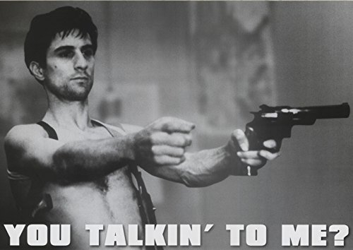 Close Up Taxi Driver: You talkin`to me? (1975) | US Filmplakat, Poster [59 x 84 cm]