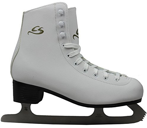 Cox Swain Figure Damen + Kinder Eiskunstlauf Schlittschuh -LOHJA- alle Größen, Colour: White, Size: 43