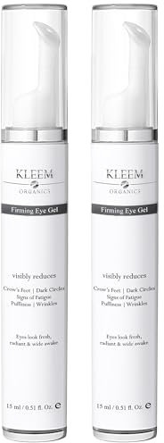 Augencreme-Set mit doppelter Wirkung – Anti-Aging- und feuchtigkeitsspendendes Augengel gegen Augenringe, Schwellungen und feine Linien – Augenbehandlung mit Hyaluronsäure und Peptiden – 2 x 15 ml