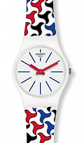 Swatch Femme Analogique Quartz Montre avec Bracelet en Silicone LW156