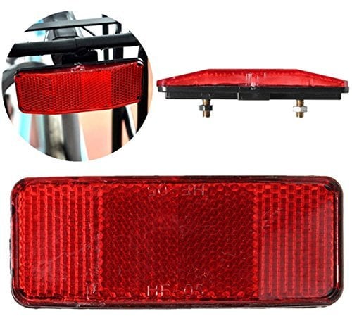 Buding Bicycle Bike Safety Caution Warning Reflector Disc For Rear Pannier Racks Frame