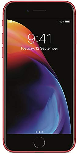 Apple iPhone 8, 64G, Red (Renewed)