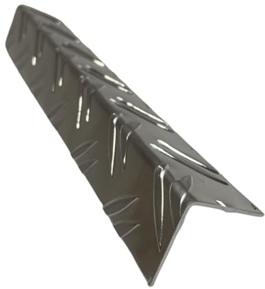 Abdeckleiste, 1000mm Alu Winkel 20x20 mm Schenkelinnenmaß aus Alu Riffelblech Duett 1,5/2,0 mm stark Alu L Schiene,Aluminium Profil, Riffelwinkel 1 Meter Lang