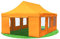 Stabilezelte Faltpavillon 4x6 Meter Professional mit Fensterseiten orange