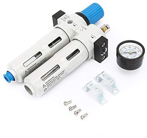 Oumefar G1/4 `` filtre régulateur de pression outil piège à humidité filtre à Air régulateur combinaison lubrificateur pour compresseur outils pneumatiques