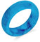 Anneau bande en jade bleu sarcelle teinté, simple, solide, empilable, pour femmes et adolescentes, pierre de naissance d'août.