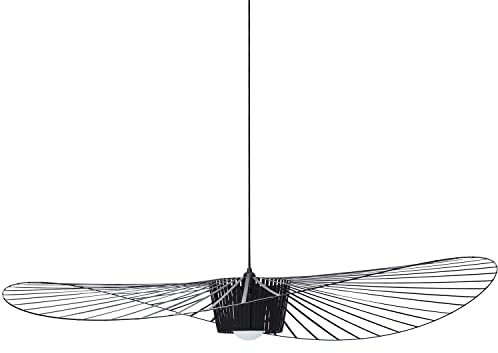 Msyyuu Suspension RéTro Vertigo Salon Lustre, Fibre De Verre + PolyuréThane De Chapeau Design Moderne Salon Cuisine Salle De Bain ÉClairage DéCoratif, E27 (diamètre 140cm)