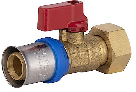 Vanne Multicouche à Sertir Multi profils TH-H-U diamètre Ø20 - Femelle Tournant 15x21 (1/2) pour réseau d'eau potable et chauffage NOYON & THIEBAULT