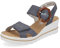 Rieker JENA Womens Wedge Heel Sandals 3.5 UK White/Light Blue