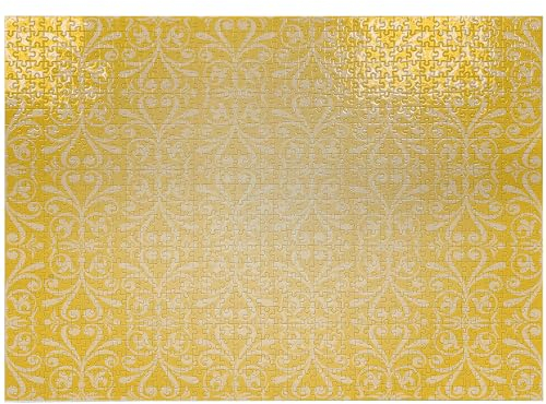 ABAKUHAUS Gelb Puzzle, Floral Victorian Retro, Heirloom-Qualität lustige Aktivität für die Familie langlebiger Karton, 1000 Stücke, Gelb