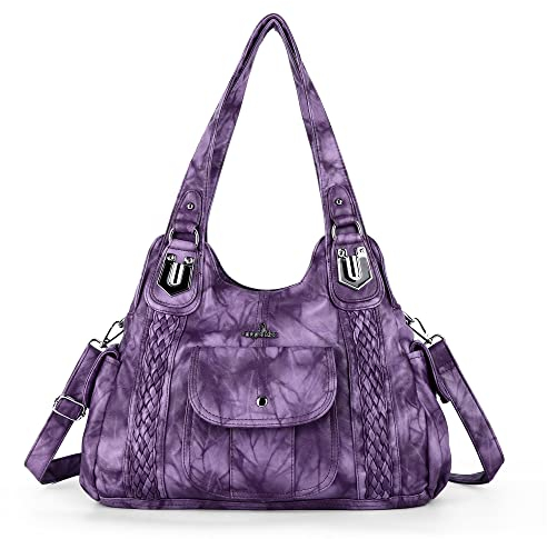 angel kiss Damenmode Handtaschenelo, Damen Tasche Schultertasche, weiches Leder Umhängetaschen,Einkaufstaschen Damen