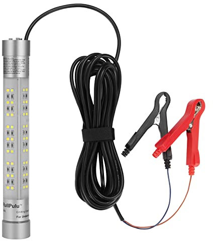 LOQATIDIS Sumergible Luz de Pesca Nocturna, 3500 Lumens 30W Luz de Pesca Submarina IP68 Impermeable Barcos Muelles Bajo el Agua Lámpara de Luz para Atraer Peces Pesca en Hielo con 6M Cable 12V
