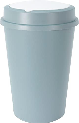 Muddy Hands 47L Touch Top Waste Bin – Large Plastic Kitchen Rubbish & Recycling Bin with Lid, Household Dustbin (Green)