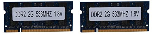 SRMAN Memoria RAM DDR2 da 2 GB, 533 MHz, PC2 4200 SODIMM 1,8 V, 200 pin, per computer portatile