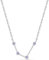 Amberta Women 925 Sterling Silver Constellation Necklace with Cubic Zirconia Birthstone – Silver Zodiac Necklace CZ: Star Sign Aquarius Necklace with Simulated Amethyst Birthstone