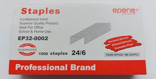 Epene Heftklammern Typ 24/6, 1/8 Zoll, Profi Heftklammer Box (1000, 24/6)