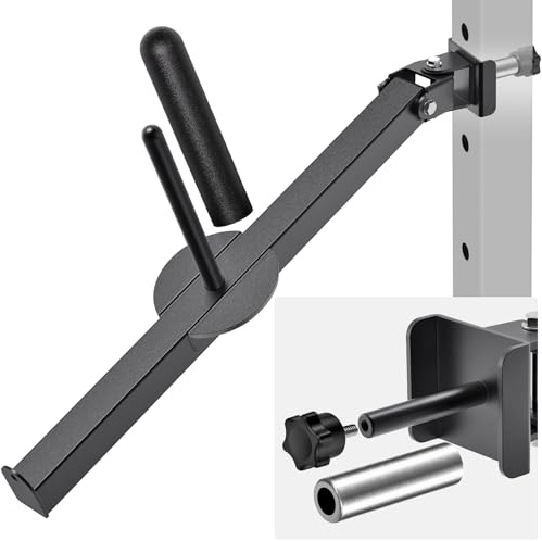 SELEWARE Gürtel Kniebeugenhebelarm Befestigung für 5,1 x 5,1 cm und 7,6 x 7,6 cm Power Cage, Squat Rack Landmine Attachment, kompatibel mit 2,5 cm und 5,1 cm Hantelscheiben, unterstützt vertikale und