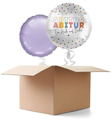 NEU Ballongrüße Abitur Ein Hoch auf Dich, 2 Ballons