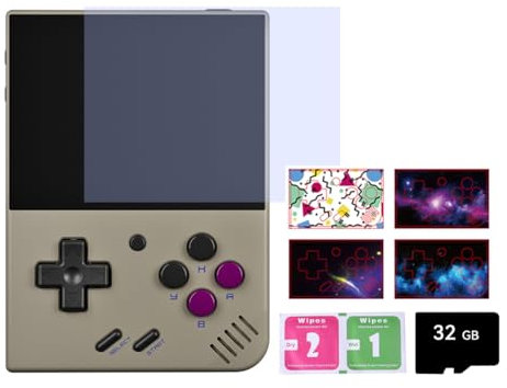 ExploTex Mioyo Mini Plus Retro Handheld Game Console, 3.5 Inch Portable WiFi Handheld Retro Game Console