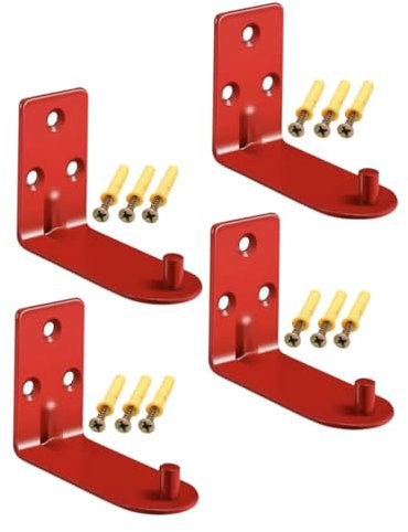 BESTonZON 4 Pezzi Ganci Per Staffa Per Estintore Staffa A Parete Per Estintore Gancio Di Montaggio Per Estintore Supporto A Parete Per Estintore Staffe Di Montaggio Per Estintore In Metallo
