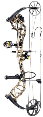 Bear Species XT Ready to Hunt Compound Archery Bow, 70lb. Draw Weight, Right Hand, Fred Bear/Black