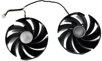 QKFTCSDW 95MM PLD10020B12H Compatible avec RTX 4080 4090 Gaming X Trio Ventilateur de Carte vidéo RTX4080 RTX4090 Ventilateur de Carte Graphique(AB-Fan)