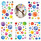 148 Stück Wandtattoo Punkt, Bunt Tupfen Wandsticker Kinderzimmer, Aquarell Polka Dots Wandaufkleber, DIY Selbstklebend Böhmischer Stil Kreise Pastell Stickers, für Mädchen Junge Babyzimmer Deko