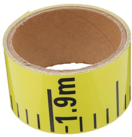 GLEAVI Wasserstandsskala Wasserstandslineal Maßband Aufkleber Wassertiefenaufkleber Wasserstandsmesser Werkzeug Zur Wasserstandsanzeige Lineal Für Den Wasserstand Im Pool Pvc Yellow
