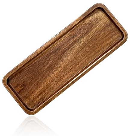 1 Piece Rectangular Tea Tray, Wooden Tea Tray, Furniture Decoration Tray, Multifunctional Tray, Retro Tray