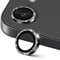 GEEMEE Camera Lens Protector for iPhone 16e, 9H Hardness Scratch-Proof Explosion-Proof Bling Camera Protective Film, HD Clear Anti Fingerprint Bubble Free Glass, 2 Pack - Black Glitter