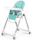 Peg Perego Prima Pappa Follow Me Seggiolone Pappa Neonati Reclinabile, Funzione Sdraietta, 4 ruote, Pieghevole e Ultracompatto, per Bambini da 0 a 3 Anni (0-15 kg), Tahiti