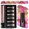 Anglicolor 6 Farben Mini Glitzer Lippenstift Set,Metallic Glänzend Glossy, Shimmer Lipstick Seidig Velvet Langanhaltend Feuchtigkeitsspendende,Feine Textur,FüR Viele AnläSse,Geschenkset