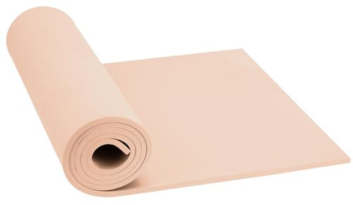 Goma EVA Beige, Do²ping 2mm EVA Foam Cosplay, 34x124.5cm con Alta Densidad 86kg/m3 Espuma Foam para Disfraces Proyecto DIY (2mm Beige)