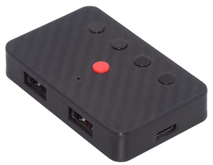 cablecc - Convertidor Bluetooth (BT) 2.4G con Receptor Tipo C, alimentación USB, Teclado y ratón con Cable, conversión a inalámbrico para portátil, Tableta y teléfono.