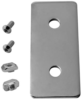 KLAK 40 - Verbinderplatte - I - 80x35mm Aussen Flachverbinder 40x40 Aluprofil - 4 Stück