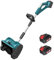 hzexun Kit pala da neve a batteria da 21 V, larghezza di lavoro di 33 cm,spazzaneve elettrico portatile invernale per terrazze, gradini, patio con 2 * 2Ah batteria e caricabatterie