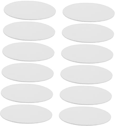 Mobestech 40pcs Thick Ceramic Fiber Paper for Microwave Kiln Glass Fusing Insulation High-Temperature Oven Gasket for Pottery Kiln DIY Heatproof Furnace Pad